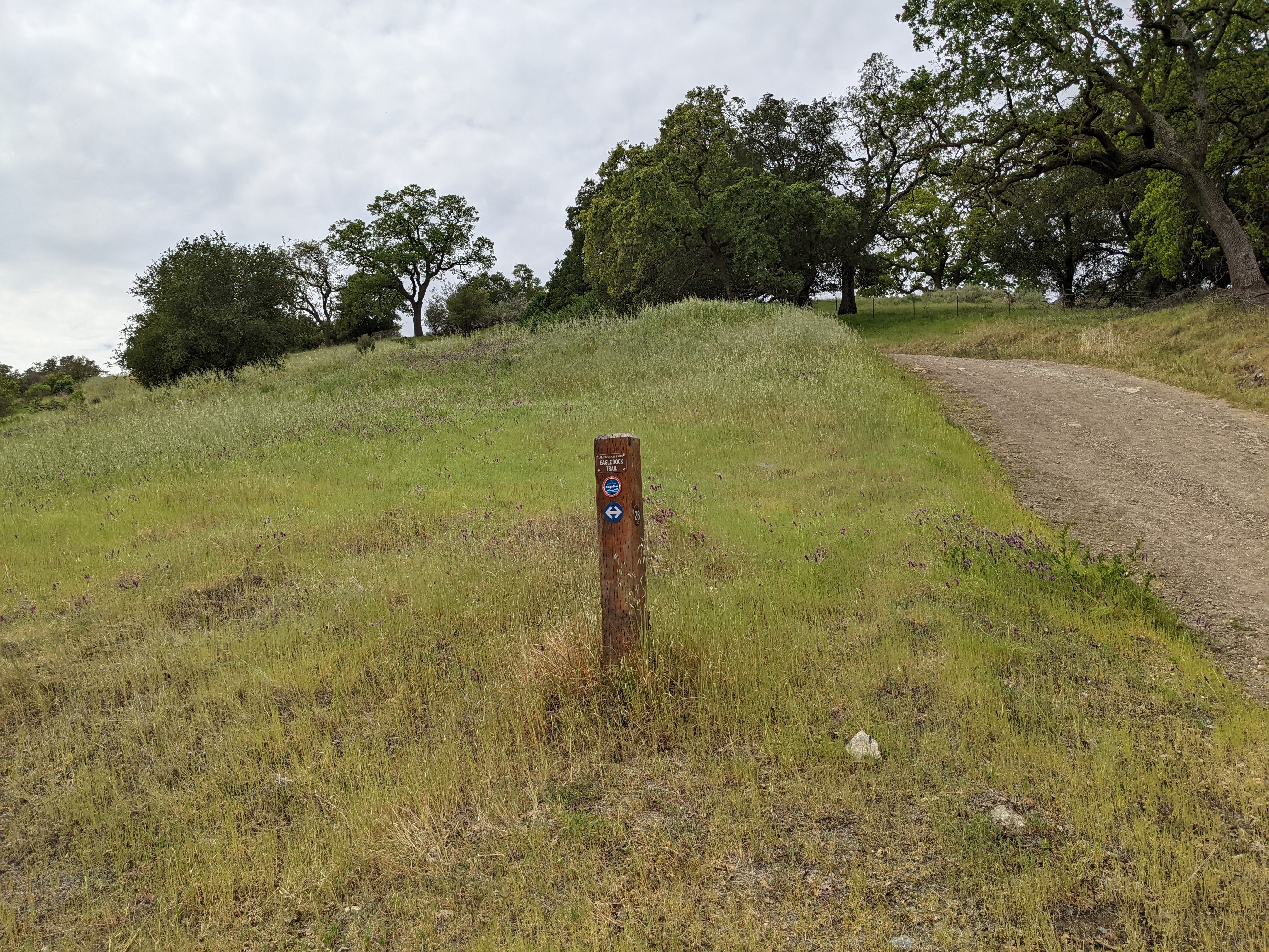 Eagle Rock trailhead, from North Rim Trail